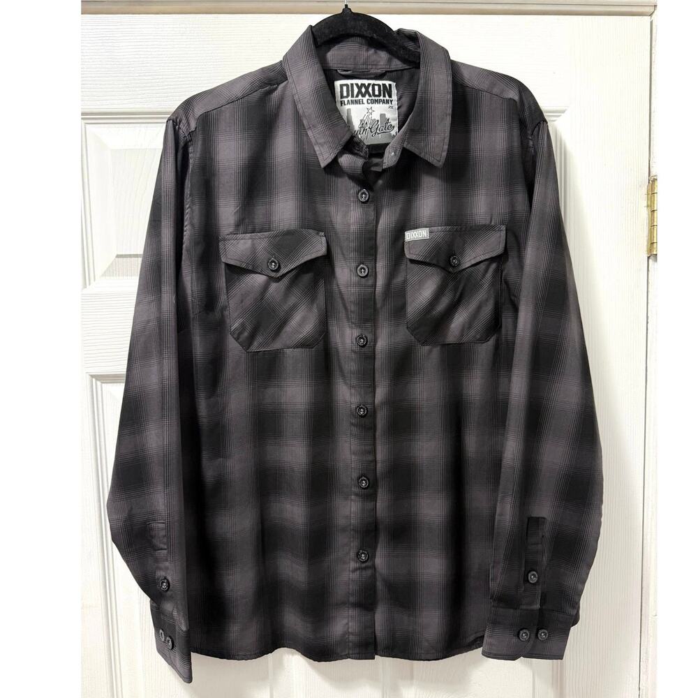 Dixxon Flannel Co South Gate Women’s 2X Bamboo Plaid Button Up Shirt Long Sleeve